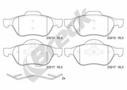Set placute frana Breck 23215 00 701 00