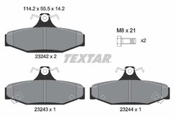 Set placute frana Textar 2324201