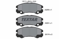Set placute frana Textar 2325001