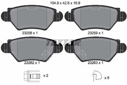 Set placute frana Textar 2325803