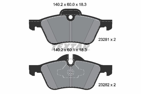 SET PLACUTE FRANA TEXTAR 2328101 - Compatibil cu MINI
