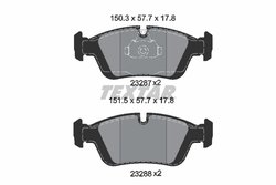 SET PLACUTE FRANA TEXTAR 2328702 - Compatibil cu ALPINA, BENTLEY, BMW, BMW (BRILLIANCE), DE LA CHAPELLE, WIESMANN