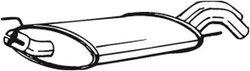 TOBA ESAPAMENT FINALA BOSAL 233-715 - Compatibil cu VW