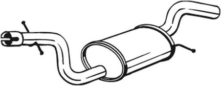 TOBA ESAPAMENT INTERMEDIARA BOSAL 233-719 - Compatibil cu SKODA, VW