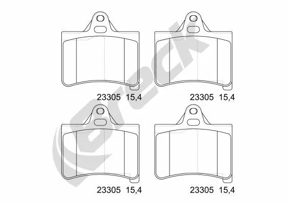 Set placute frana Breck 23305 00 702 00