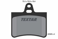 Set placute frana Textar 2330501