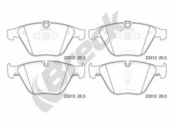 Set placute frana Breck 23312 00 551 20
