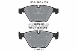 Set placute frana Textar 2331207