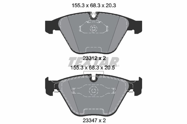 Set placute frana Textar 2331207