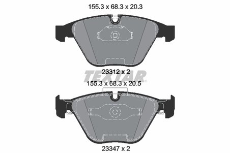 Set placute frana Textar 2331207