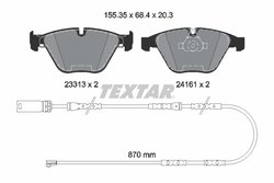 Set placute frana Textar 2331307