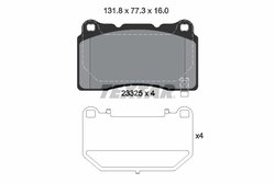 Set placute frana Textar 2332502