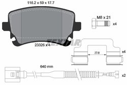Set placute frana Textar 2332603
