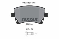 SET PLACUTE FRANA TEXTAR 2332611 - Compatibil cu BENTLEY