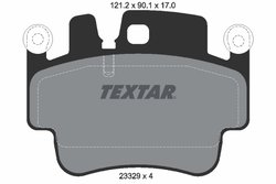 SET PLACUTE FRANA TEXTAR 2332902 - Compatibil cu PORSCHE