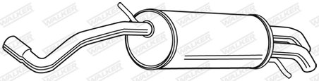 TOBA ESAPAMENT FINALA WALKER 23331 - Compatibil cu VW