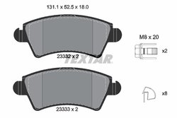 Set placute frana Textar 2333201