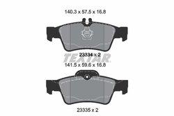 Set placute frana Textar 2333403