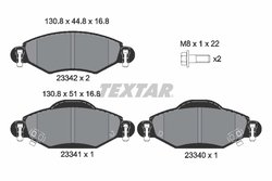 SET PLACUTE FRANA TEXTAR 2334001 - Compatibil cu TOYOTA