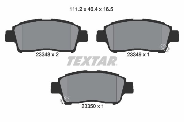 Set placute frana Textar 2334803