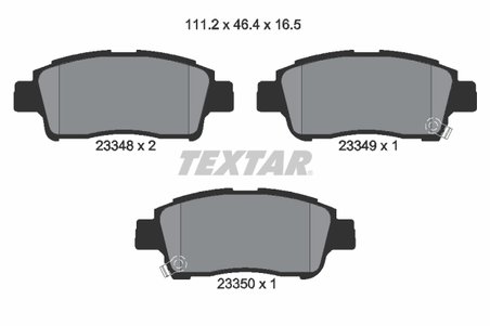 Set placute frana Textar 2334803