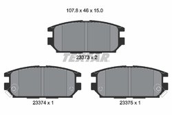 Set placute frana Textar 2337301