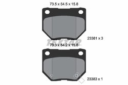 Set placute frana Textar 2338102
