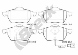 Set placute frana Breck 23392 00 701 10