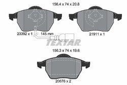 Set placute frana Textar 2339201
