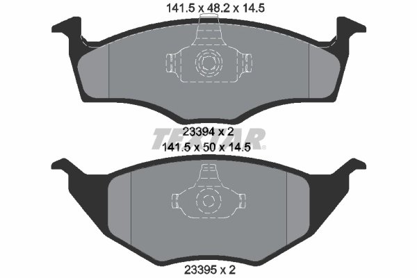 SET PLACUTE FRANA TEXTAR 2339402 - Compatibil cu VW