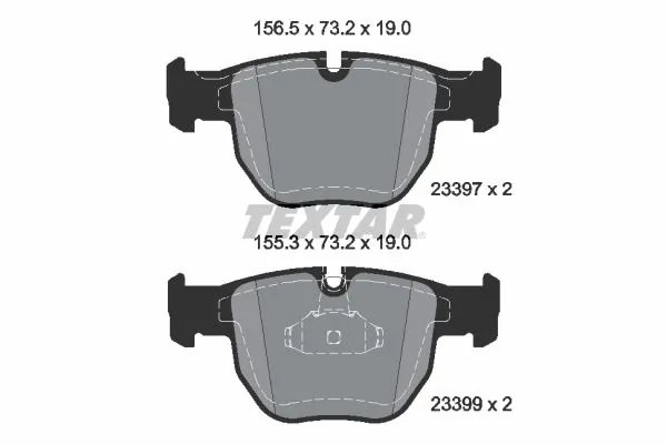 Set placute frana Textar 2339703