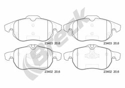 Set placute frana Breck 23402 00 701 00