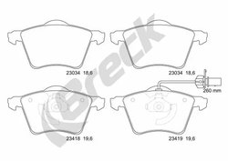 Set placute frana Breck 23418 00 703 10