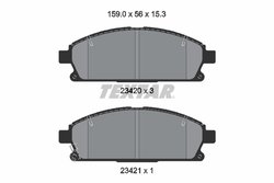SET PLACUTE FRANA TEXTAR 2342006 - Compatibil cu INFINITI, NISSAN