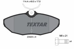 Set placute frana Textar 2342401