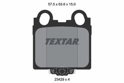 SET PLACUTE FRANA TEXTAR 2342901 - Compatibil cu LEXUS, TOYOTA