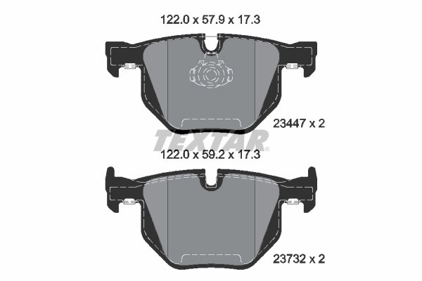 Set placute frana Textar 2344704