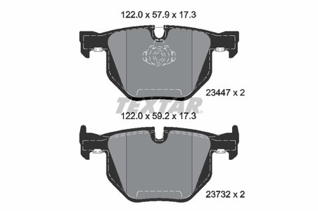 Set placute frana Textar 2344704