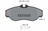 SET PLACUTE FRANA TEXTAR 2345201 - Compatibil cu LAND ROVER