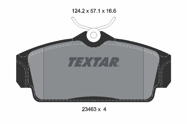 SET PLACUTE FRANA TEXTAR 2346302 - Compatibil cu NISSAN