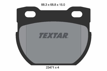 SET PLACUTE FRANA TEXTAR 2347101 - Compatibil cu LAND ROVER