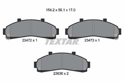 SET PLACUTE FRANA TEXTAR 2347201 - Compatibil cu FORD ASIA & OCEANIA, FORD AUSTRALIA, FORD USA, MAZDA
