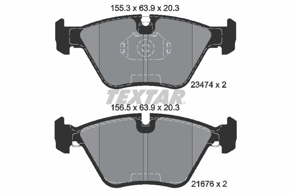 Set placute frana Textar 2347402