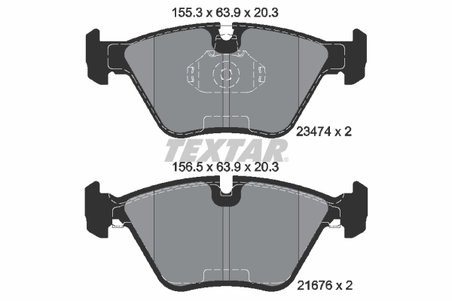 Set placute frana Textar 2347402