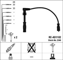 FISE BUJII NGK 2348 - Compatibil cu AUDI, VW