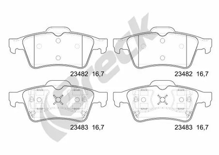 Set placute frana Breck 23482 00 702 00