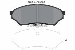 Set placute frana Textar 2348701