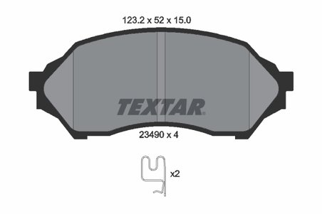 Set placute frana Textar 2349002
