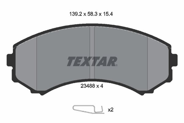 Set placute frana Textar 2348801
