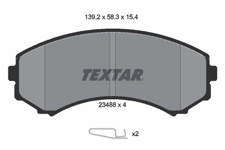 Set placute frana Textar 2348801